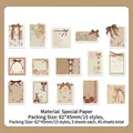 Twilight Shadow Vintage-Notizzettel mit Blumen- und Spitzenmotiven für Scrapbooking-Deko - Dämmerungsschatten (Muying)