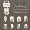 Vase Dream PET Blumenaufkleber Set mit 16 Blättern Aquarell-Gänseblümchen-Designs - Frische Gänseblümchen