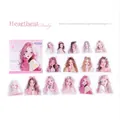 PET sticker pack Heart Rate Daily series with 30 matte cartoon girl scrapbooking decals - Heartbeat Daily