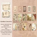 Garden Concerto vintage floral scrapbooking paper with hollow lace edges, 30 sheets per pack - Garden Concerto