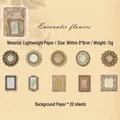 Papel vintage de encaje para scrapbooking con 10 marcos huecos con motivos florales - Encuentro con Flores