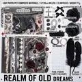 Gothic DIY Ita Bag σετ διακόσμησης με 33 τεμάχια vintage χαρτί και αξεσουάρ - Βασίλειο των Παλιών Ονείρων