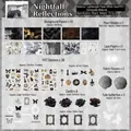 Gothic vlinder DIY knutselpakket met vintage papier en stickers voor decoratie van Ita-bags - Nachtreflectie