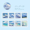 Ruban PET mat avec scènes de neige du mont Fuji et art de peinture à l'huile - Sous le Mont Fuji