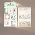 Adesivi per cornici botaniche 3D per scrapbooking fai-da-te con motivi floreali vintage - Vite di Pianta