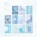 Blue Galaxy Prologue vintage lace decorative papers for scrapbooking, 30-sheet pack - Galaxy Prologue / Blue