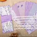 Kit DIY romántico Retro Story con 12 papeles vintage y 6 bordes de encaje blanco - Reino Secreto