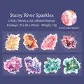 Starry Galaxy watercolor PET tape roll with vibrant nebula patterns for journaling - Starry Galaxy
