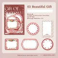 Gift Of Spring floral embossed paper stickers for DIY journaling and scrapbooking - Beautiful Gift