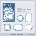 Floral scrapbooking paper tags with piano sheet music design and embossed textures - Piano Sheet Music