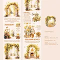 Sunset Prophecy PET-Klebeband mit Rosen- und Gartenmotiven für DIY-Scrapbooking-Deko - Sonnenuntergang Prophezeiung