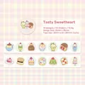 Cute dessert washi tape set for journaling with 14 afternoon tea themed sticker patterns - Tasty Sweetheart