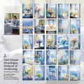 Papier scrapbooking vintage impressionniste 100 feuilles thèmes fleurs bleu blanc mer - Monologue à Demi Rêvé