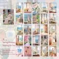 Collezione di carta d'arte impressionista vintage 100 fogli per scrapbooking e decori - Fiori di Primavera per Vederti