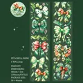 Sparkling PET ribbon tape with green bow patterns and pearlescent shell light finish - Sparkling Green