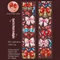Pink and red PET decorative tape with shell light finish and shiny ribbon patterns - Red & Pink Mix