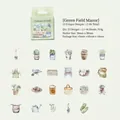 Grünes Rittergut Garten Aufkleber Set für Scrapbooking mit Pflanzen und Werkzeugen 46 Stück - Grünes Feldgut