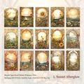 Sunset Glow vintage scrapbooking paper set with 30 sheets of specialty floral paper - Setting Sun