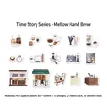 30pcs coffee themed PET sticker pack for DIY scrapbooking with 15 hand-drawn designs - Mellow Pour Over
