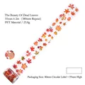 Fallen Leaves PET decorative tape with realistic red and yellow maple leaf patterns - Beauty of Dead Leaves