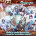 Fantasy Oceaan scrapbook pakket met 27 stuks vintage papier en stickers voor DIY-knutselen - Fantasie Zeebodem