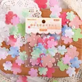 30tlg. Frühlingsblumen-Papierset mit pastellfarbenen Ausschnitten für DIY-Bastel - Trompetenblume blüht