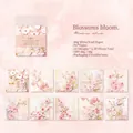 Papel de scrapbooking floral 06 Bloom con 50 hojas de papel kraft blanco vintage - Floreciente