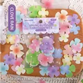 Frühlingsblumen-Scrapbook-Set mit 30 matten Blumenausschnitten für DIY-Handwerk - Fliedertau