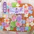 Frühlingsblumen-Scrapbook-Set mit 30 matten Blumenausschnitten für DIY-Handwerk - Fliedertau