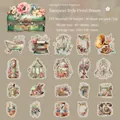 European Flower Dream PET stickers with 40 sheets of vintage typewriter and gramophone patterns - European Flower Dream