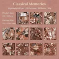 Papel de encaje vintage para scrapbooking estilo Memoria Clásica con 10 diseños - Memoria Clásica