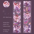 PET-tape met thema Beschermengel, iriserende schelpafwerking en paarse veerpatronen - Exclusieve Voogd