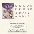 Iris Geheimnis Vintage Blumenrahmen Sticker Set mit 40 Stück für DIY Scrapbooking - Iris Geheimnis