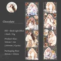 Ruban PET Chocolate Cookie effet nacré avec jolies filles animées pour scrapbooking - Biscuit au Chocolat