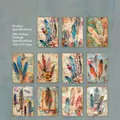 Carta per scrapbooking vintage a tema piuma con 10 disegni artistici e 30 fogli - Piume Colorate