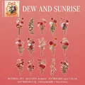 Floral PET stickers featuring red and white blossoms for DIY journal decoration - Flower Time-Morning Dew