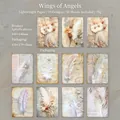 Angel Wings vintage plakboekpapier met verenmotieven set van 30 vellen decor - Engelenvleugels