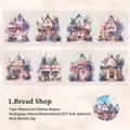 Cinta PET de panadería europea en acuarela para decoración de diarios y arte - Panadería