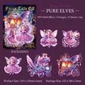 Autocollants PET série fée elfe avec effet nacre pour décoration scrapbooking DIY - Elfe Innocent