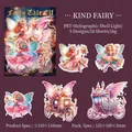 Feen-Aufkleber aus PET mit Muschelglanz-Effekt für kreatives Scrapbooking - Gütiger Elf