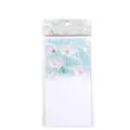 Floral stationery notepad with 50 sheets featuring blue cosmos patterns for journaling - Flowers Always Bloom