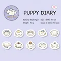 Puppy Diary cute dog washi stickers 100pcs set for planners and journaling - Puppy Diary