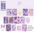 Set di 30 fogli di carta scrapbooking Dream Players con farfalle viola vintage - Fantasia Viola