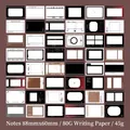 Retro aesthetic memo pad set with 96 pieces featuring vintage camera and UI frames - Long Hours