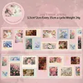 Floral stamp washi tape set with Timeline Don't Know Spring gold foil accents - Unknown Spring