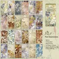 Vintage Dekopapier mit Blumenmuster für DIY Journaling Mottled Years Serie Nr. 3 - Imprints of Old