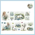 Daisies PET Dekoband mit Mädchen- und Gartenmotiven in 60mm Breite für Scrapbooking - Gänseblümchen-Meer