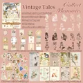 Retro sprookjes PET-stickerpakket met 100 vellen vintage plakboek collage materialen - Oud Sprookje