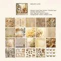 Papel de scrapbooking vintage Dream Garden serie Bright Love con 20 hojas florales - Amor Radiante