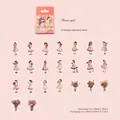 Set di 46 adesivi vintage Flower Girl per decorazione scrapbook e diari creativi - Ragazza dei Fiori